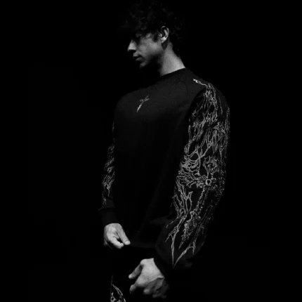 Breathe Divinity Archangel Oversized Premium Crewneck [MIDNIGHT]