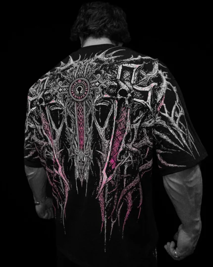 Breathedivinity Heaven's Gate Oversized T-shirt [BLOSSOM PINK]