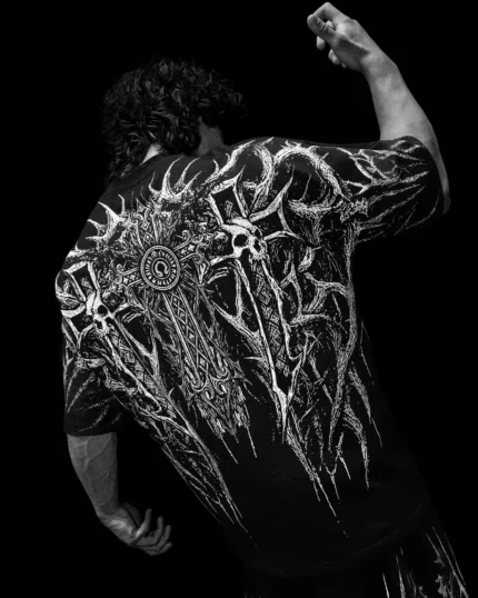 Breathedivinity Heaven's Gate Oversized T-shirt [VOID BLACK]