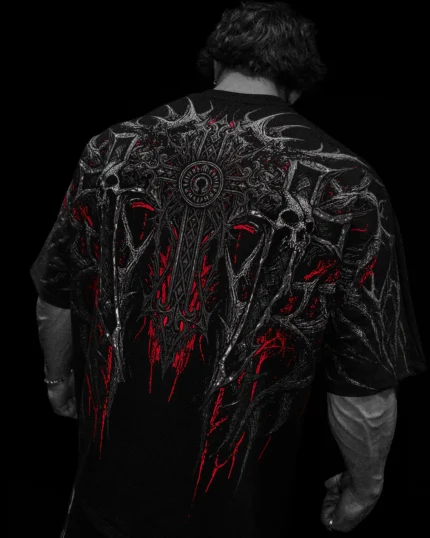 Breathedivinity Heaven's Gate Oversized T-shirt [NIGHTMARE]